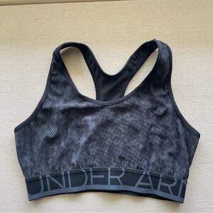 Under Armour S Black Patterned Sports Bra